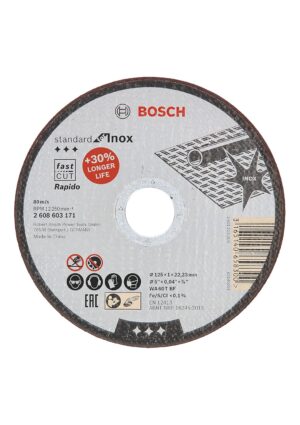 Bosch 125mm INOX Cutting Disc – Professional Series for Stainless Steel | 5” Wheel
