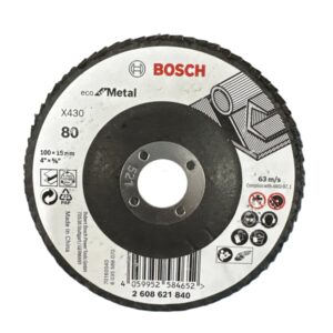 Bosch 100mm 4 Inch Flap Disc 80 Grit 2608621840