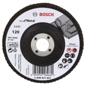 Bosch Professional Flap Disc 4 Inch 100mm, X430 120 Grit 2608621841
